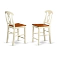 thumbnail image 2 of East West Furniture Sudbury 3-piece Dining Table and Napolian Stools in Cherry, 2 of 9
