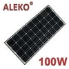 ALEKO Solar Panel Monocrystalline 100W for any DC 12V Application (gate opener, portable charging system, etc.)