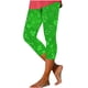 thumbnail image 3 of TaTaai Women High Waist St. Patrick's Day Random Print Capri Yoga Pants Skinny Fit Stretchy Non See-through Machine Washable Versatile Holiday Office Sports Leggings Gift, 3 of 5