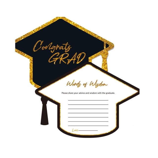 Colección de tarjetas de bendición Injueey para Graduados 30 piezas de papel