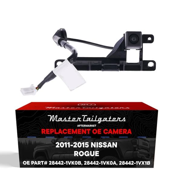 Master Tailgaters Replacement for Nissan Rogue/Rogue Select (2011), Rogue/Rogue Select Type 1 (2012-2015) Backup Camera OE Part # 28442-1VK0A, 28442-1VK0B, 28442-1VX1B