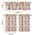 thumbnail image 6 of Kitchen Curtains 36 Inch Short - 3 Panel Set, Rod Pocket Window Curtain with Boho Vintage Mushroom Print, 100% Polyester for Farmhouse, Cafe, Kitchen, Bedroom, Easy Wash, 6 of 6