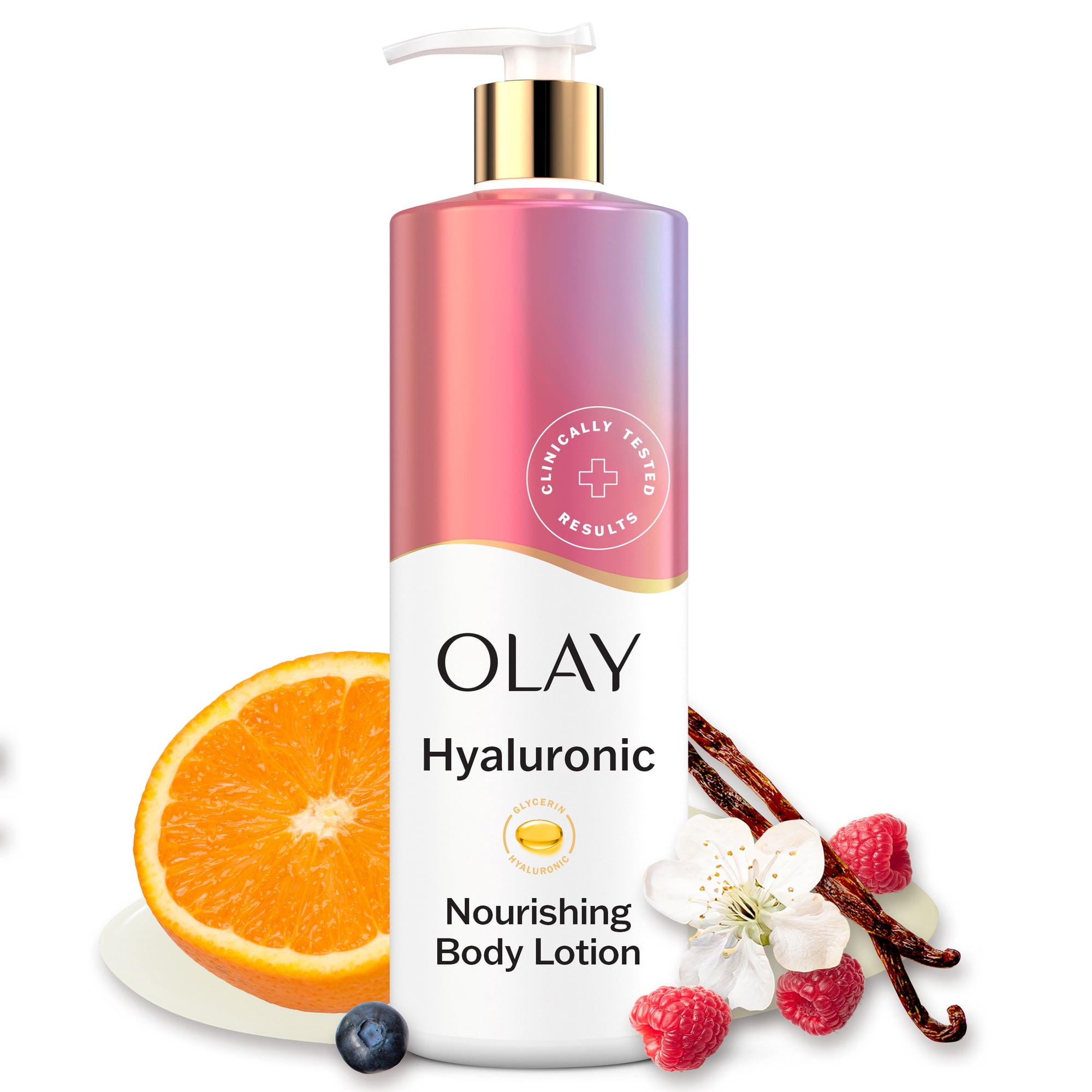 Olay Body Lotion, Nourishing & Hydrating with Hyaluronic Acid, 17 fl oz