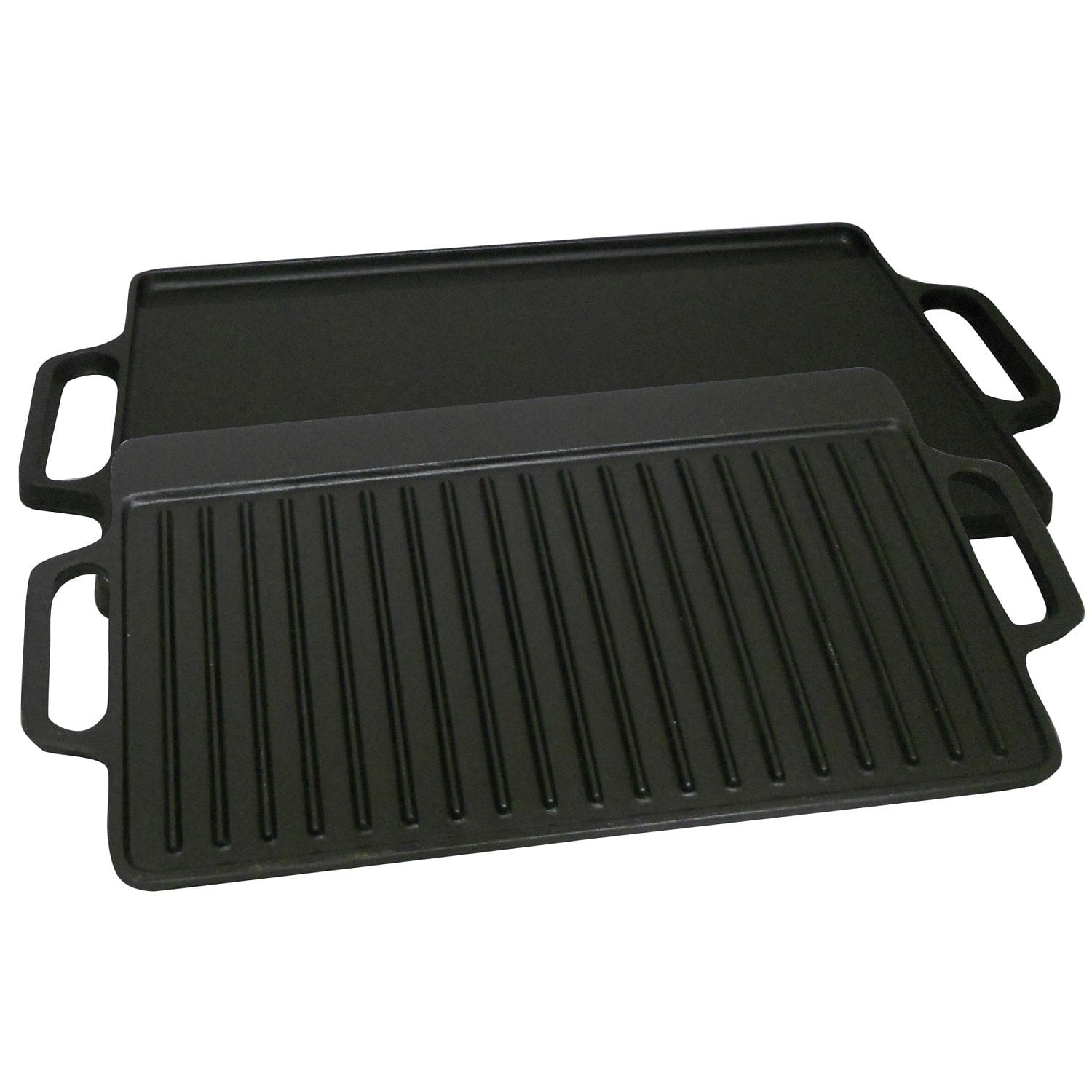 King Kooker #CI21GS - Pre-Seasoned 15.75" Cast Iron 2-Sided Griddle