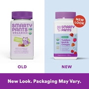 SmartyPants Organic Toddler Multi & Vegetarian Omega 3 Gummy Vitamins with D3, C & B12 - 45ct