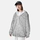 thumbnail image 3 of Fotbe Silver Mosaic Chaqueta con Protección Solar UPF 50+ para Hombre y Mujer, Camisa con Capucha y Bolsillos-Large, 3 of 7