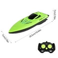 thumbnail image 3 of Remote Control Speed Boat 2.4G Skiff with Dual Motors - Green | High Speed Electric Racing Boat for Outdoor Water Fun | Stable Signal | 30m Range | Display Stand | 27.5x8.5x7cm, 3 of 6