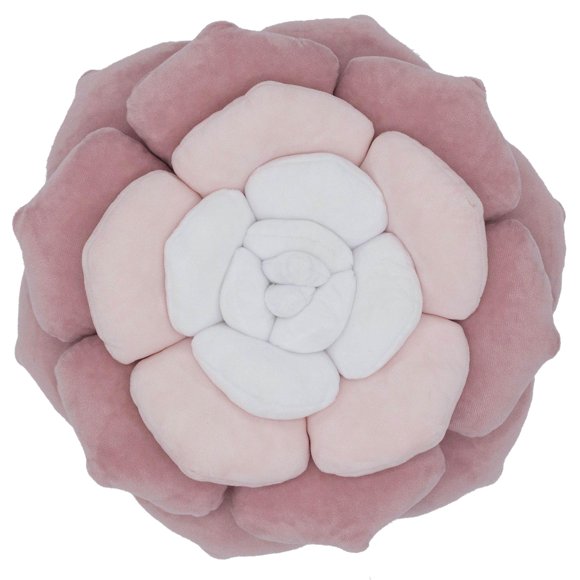 Cojín Cozy 4 Decor con flores suculentas de terciopelo, 38 x 38 cm