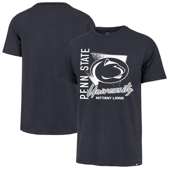 Men's '47 Navy Penn State Nittany Lions Side Arm Franklin T-Shirt
