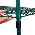 thumbnail image 6 of Nexel Medium Duty Wire Shelving Unit, Green Epoxy, 36"W x 18"D x 74"H, 6 of 6
