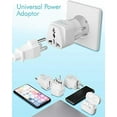 thumbnail image 3 of Ceptics Grounded Universal Plug Adapter for Europe, Germany, France (Schuko) (Type E/F) - 3 Pack, 3 of 3