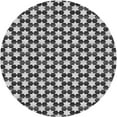 thumbnail image 1 of Ahgly Company Machine Washable Indoor Round Transitional Silver Gray Area Rugs, 3' Round, 1 of 7