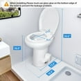 thumbnail image 5 of Portable RV Gravity Flush Toilet High Profile w/ Hand Sprayer for Camping Travel, 5 of 8