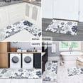 thumbnail image 5 of Blue Christmas Snowflake Pattern Kitchen Rugs Sets Of 2,Anti Fatigue Kitchen Mat Rugs Non Slip Washable,Decorative Kitchen Floor Mats for Kitchen,Sink,Laundry,17"x30"+17"x47", 5 of 7