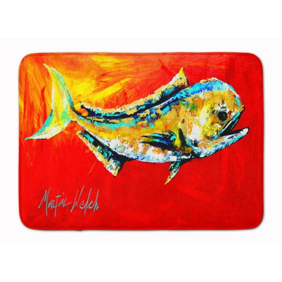 Danny Dolphin Fish Machine Washable Memory Foam Mat