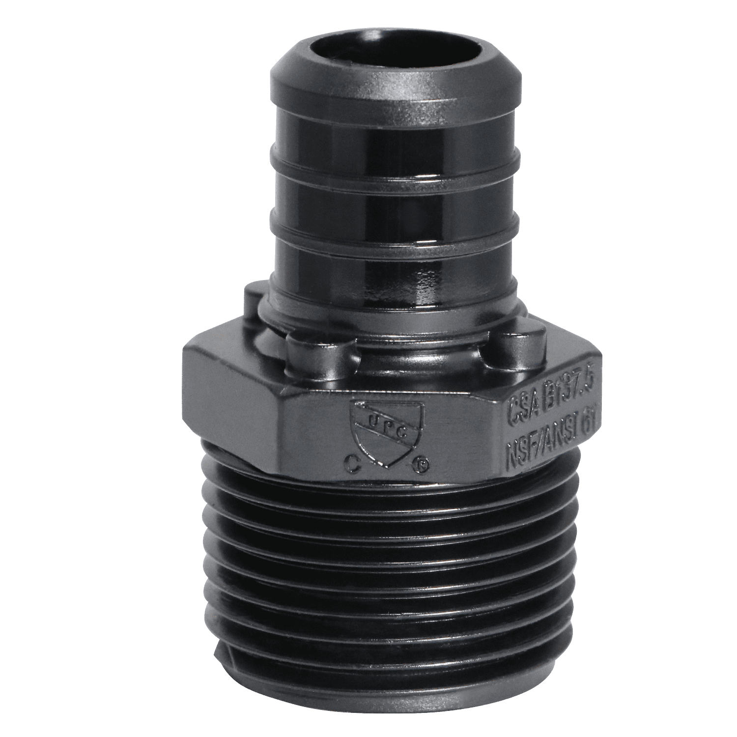 10 Pieces 3/4" Pex B x 3/4" Male NPT Adapter, Poly Alloy