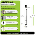 thumbnail image 6 of Couronne Co Elegant Glass Flower Vases & Test Tube for Plants – Clear Vase Decor for Living Room, Indoor Plants & Home Decorations - 16.5 in, 6 of 7