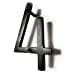 thumbnail image 4 of NACH Floating Mount House Address Shadow Number For Outside or Inside, Mailbox Number For Outside, Front Door, Garage Door, Maximum Rust Protection, Black Aluminum, 8 inch, Number 4, HH-SDW8-BLK-4, 4 of 15