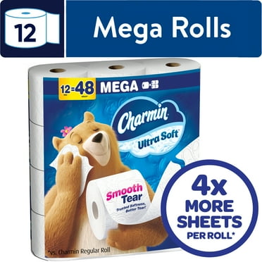 Charmin Toilet Paper Ultra Soft, 12 Mega Rolls