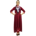 thumbnail image 3 of Bimba Asymmetrical Hem Maroon Rayon Kurta With Scarf Designer Kurti Clothing - 20, 3 of 9