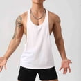 thumbnail image 3 of DAFPZW Men's Stringer Tank Tops Summer Y-Back Bodybuilding Muscle Sleeveless T-Shirts Gym Fitness Tee Shirts, 3 of 6