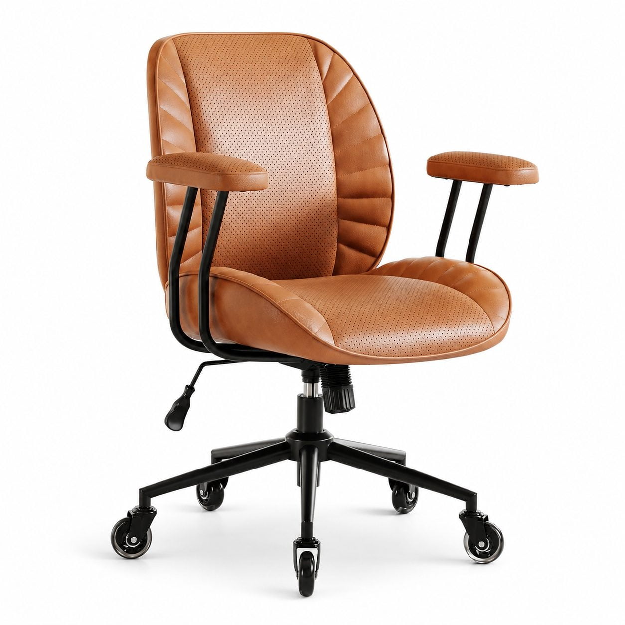 light brown leather home office product