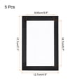 thumbnail image 2 of Uxcell 5Pcs Soporte de señal magnético autoadhesivo, marco de exhibición de ventana de 4"x6" para montaje en pared en casa, negro, 2 of 7