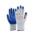 thumbnail image 3 of ZOURIH 4 Pair Gardening Work Gloves Bulk for Men Women, Breathable Rubber Coated Garden Gloves for Construction,Blue, 3 of 9