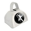 Rock Climbing Repelling Belay White Cowbell Cow Bell