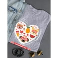 thumbnail image 3 of Valentine's Day Cute Pets  T-Shirt Women -Image by Shutterstock, Female x-Large, 3 of 4