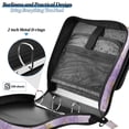 thumbnail image 4 of FORMRS Zipper Binder with Shoulder Strap 2-inch Ring 500 Sheet Capacity File Bag, Pastel Purple Marble Pattern, 4 of 5