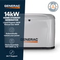 thumbnail image 2 of Generac 14kW Home Standby Generator with 200 amp transfer switch, cellular connectivity, easy to use, whole house power backup, smart outage solution., 2 of 12