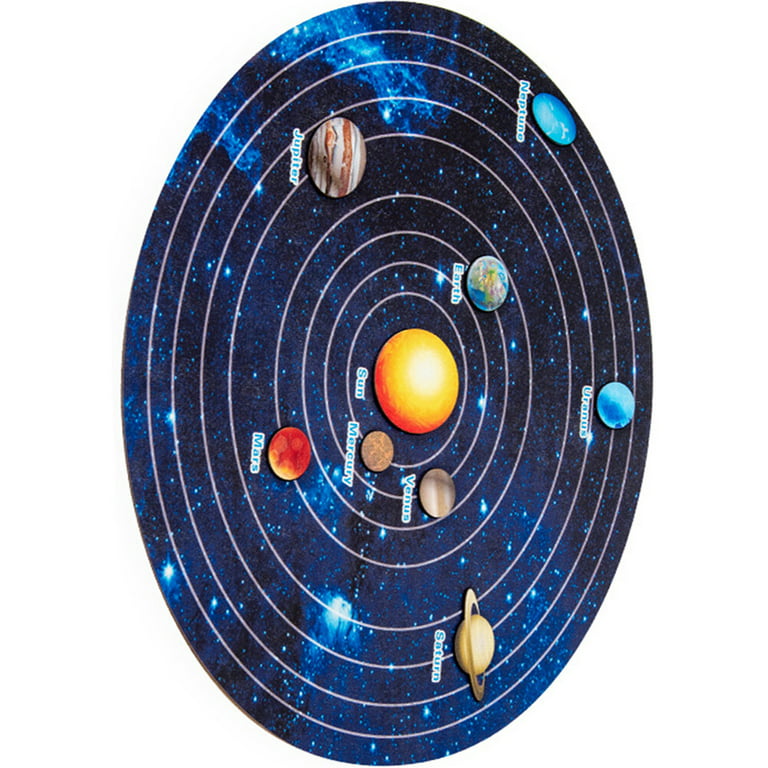  Wooden Planets Puzzle Toys for Kid, Solar System Puzzles for  Ages 3-6, Preschool Education Toys for Kids, Wooden Puzzle Toy for  Children's Day/Children's Parties/Daily Toys (Small) : Toys & Games