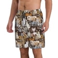 thumbnail image 2 of Naloa Cut Cats Men's Beach Shorts, Surfing shorts, Swim trunks, Quick Dry Swim Trunks for Surfing Beach Fun - Large, 2 of 9