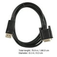 thumbnail image 2 of BESTYASH DisplayPort Cables for Office Use with VGA Compatibility 1Pack, 2 of 8