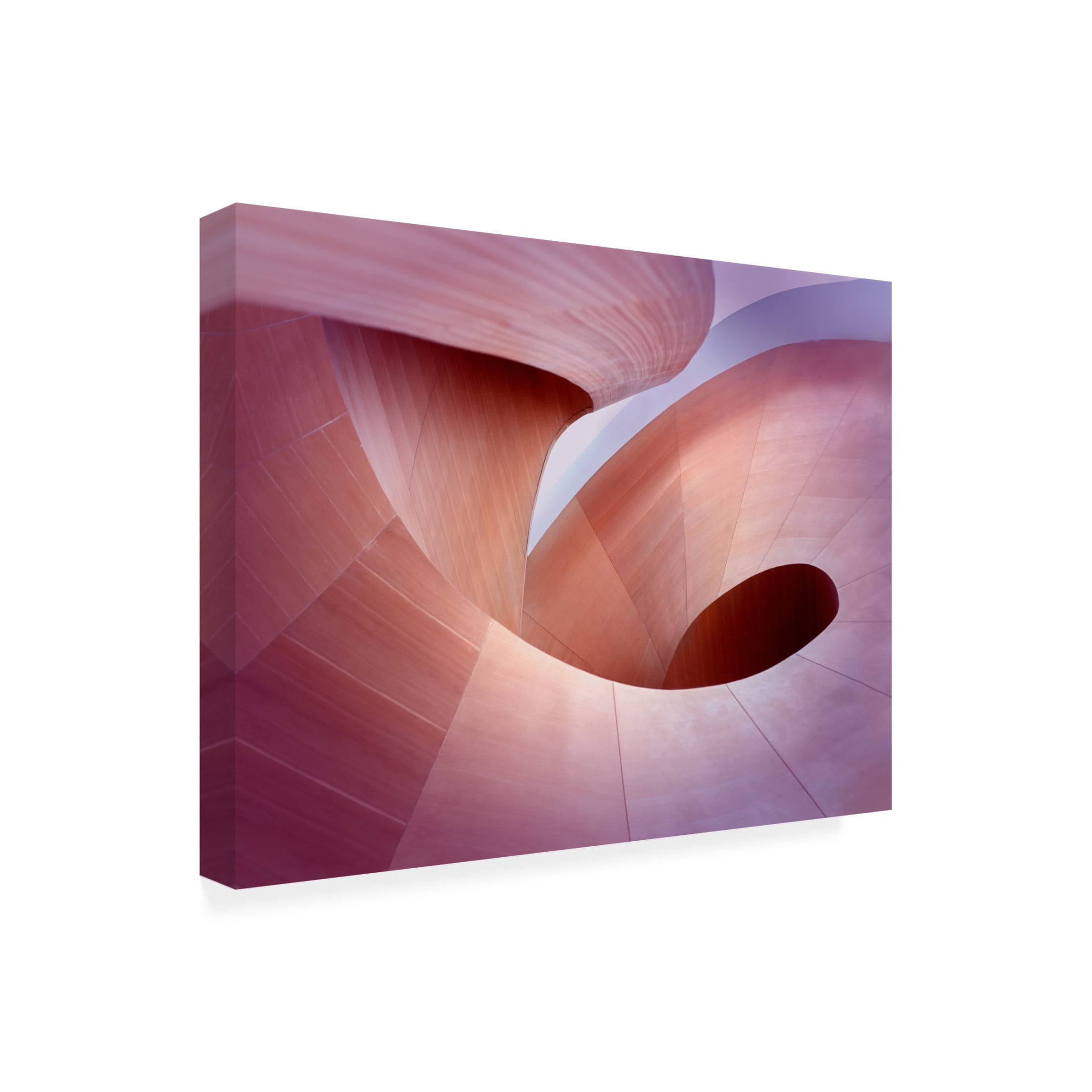 Trademark Fine Art Mike Kreiten Wooden Curves Canvas Wall Art