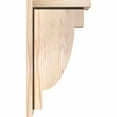 thumbnail image 3 of Ekena Millwork 5 1/2"W x 10"D x 18"H Alpine Smooth Corbel w/Backplate, Douglas Fir, 3 of 9