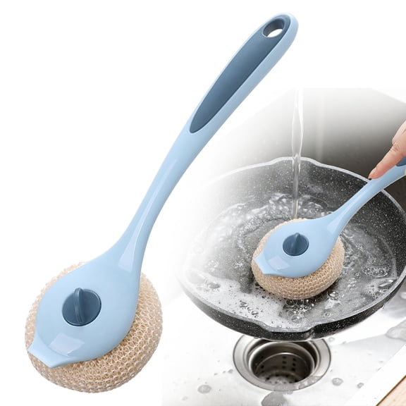 1 Pack Kitchen Dish Brush , Scrub Brush for Pans, Pots, Kitchen Sink Cleaning, Dishwashing and Cleaning Brushes are Perfect Cleaning Tools,Blue