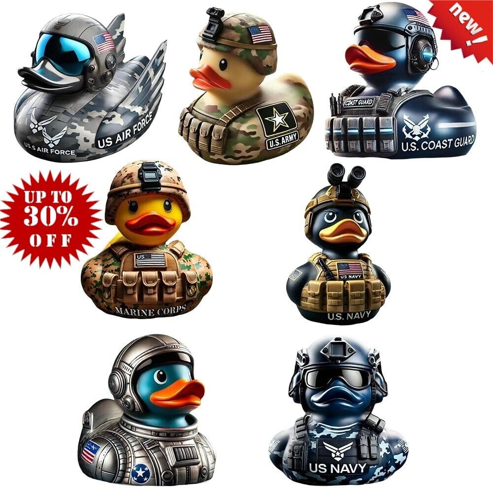 Military Duck Resin US Army Duck Memorial Duck Unique Rubber Duck