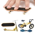 thumbnail image 4 of 4 piezas juguetes Finger Fingerboard Skateboard bicicleta Scooter , 1: 18 báscula - C Sunnimix Patineta de dedo, 4 of 6