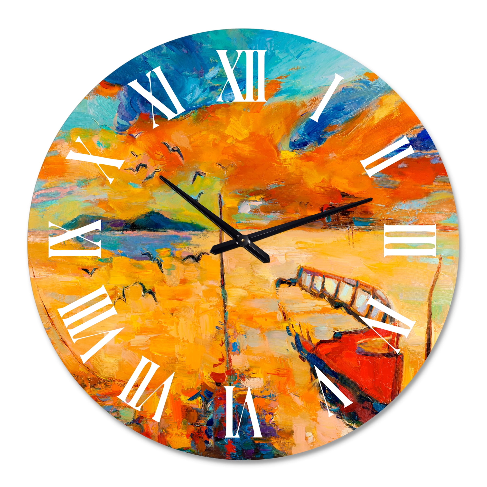 Designart 1 in Coastal Wall Clock