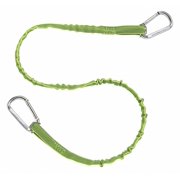 Angle View: Shock Absorbing Tool Lanyard, 35 to 42" Length, HV Lime, 10 lb. Max. Working Load