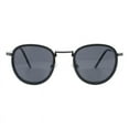 thumbnail image 2 of Bifocal Reading Sunglasses Unisex Vintage Fashion Panto Frame Gray Gunmetal+1.75, 2 of 5