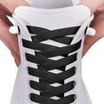 thumbnail image 3 of Shoe Laces for Adults - Tieless Shoelaces for Sneakers - No Tie, All Comfort, 6 Pack Black, 3 of 8