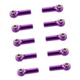 thumbnail image 2 of 10 piezas de repuesto para cabeza de dirección de barra de acoplamiento de rótula para construcción de modelos HPI 1/8 Púrpura, 2 of 9