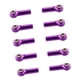thumbnail image 2 of 10 piezas de repuesto para cabeza de dirección de barra de acoplamiento de rótula para construcción de modelos HPI 1/8 Púrpura, 2 of 9