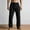 (Casual 71)Black, variant on DayScoop Men Solid Color Pants Casual Slacks Fashion Straight Type Beach Workwear Full Length Trousers