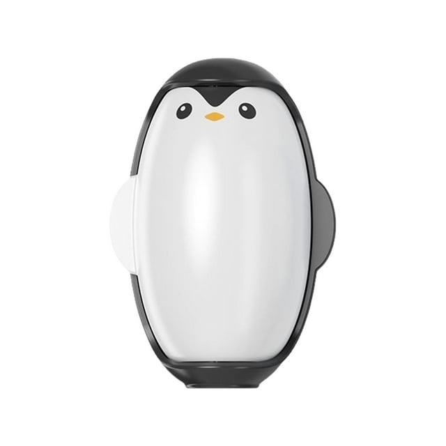 QualitChoice Penguin Roller Sticker Washable Pet Hair Remover For Household Reusable Lint Roller Dog Hair Remover black