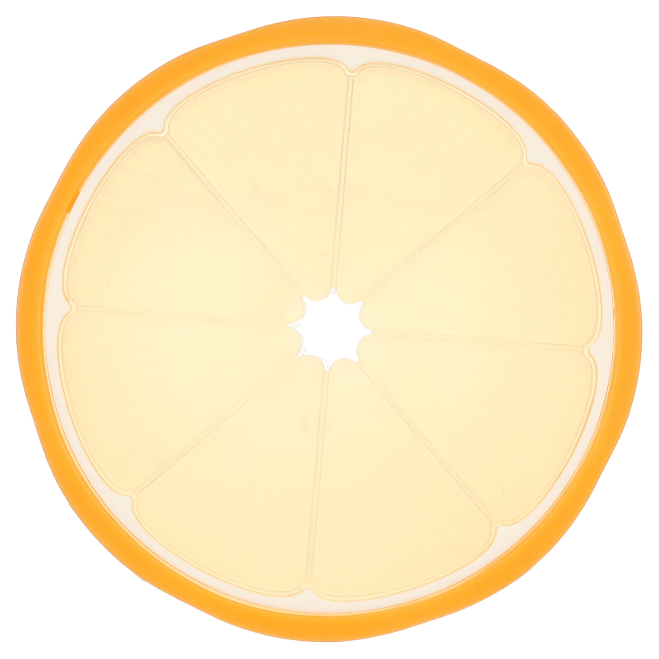 Nuby All Silicone Teether, Orange Fruit Slice