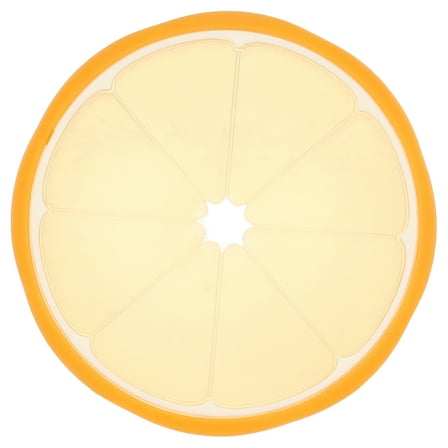 Nuby Silicone Teether for Babies, Orange Fruit Slice Infant Teething Toy